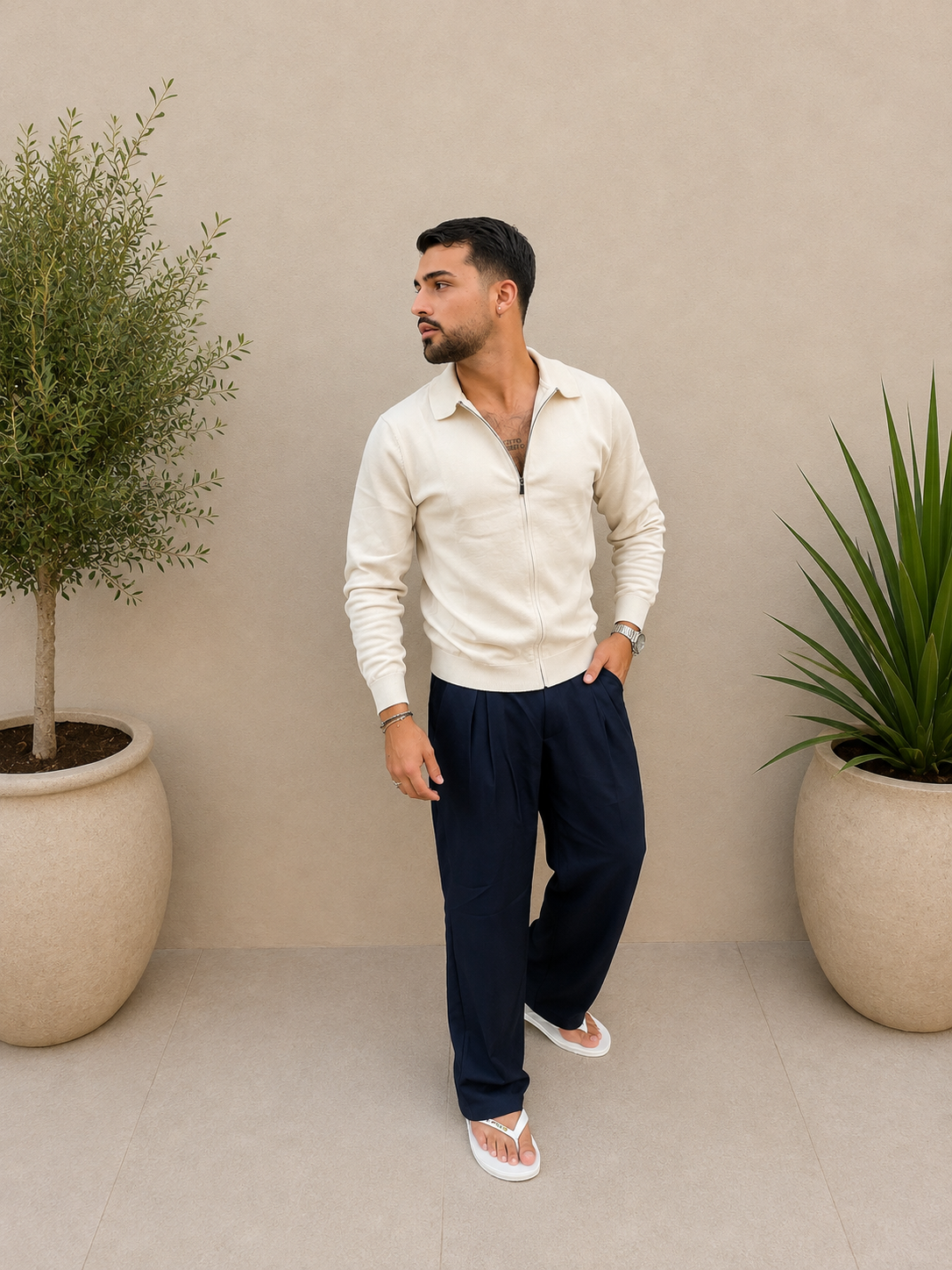 GILET BEIGE