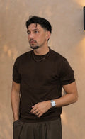 SHIRT MARRONE